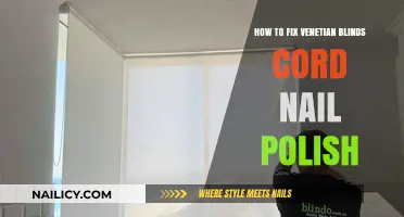 Quick Fix: Repairing Venetian Blinds Cord with Nail Polish