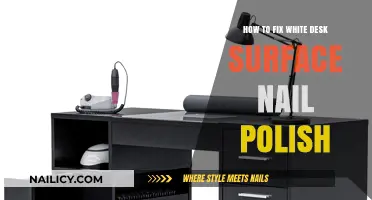 Quick Fixes for Removing Nail Polish from White Desk Surfaces