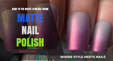 Fixing White Streaks: Tips for Flawless Matte Nail Polish Application