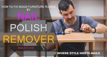 Salvaging Wood Furniture from Nail Polish Remover Damage