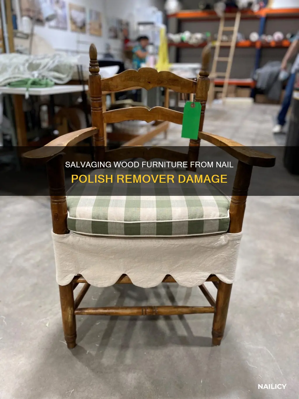 how to fix wood furniture ruined by nail polish remover