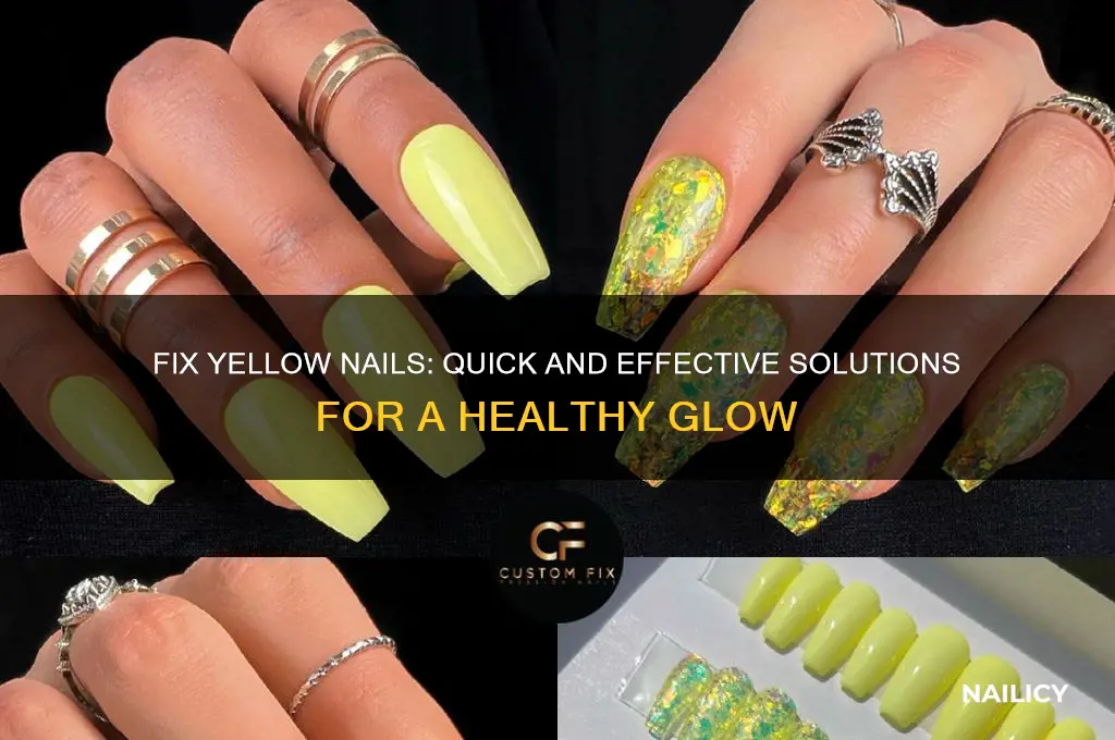how to fixtellow nails