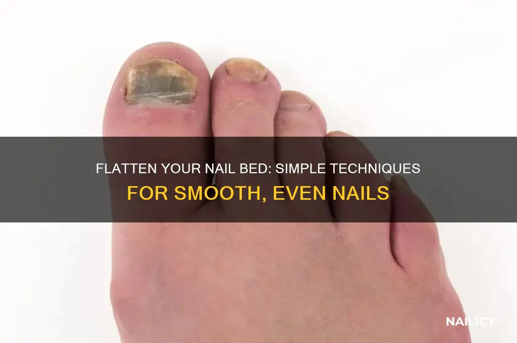 how to flatten nail bed