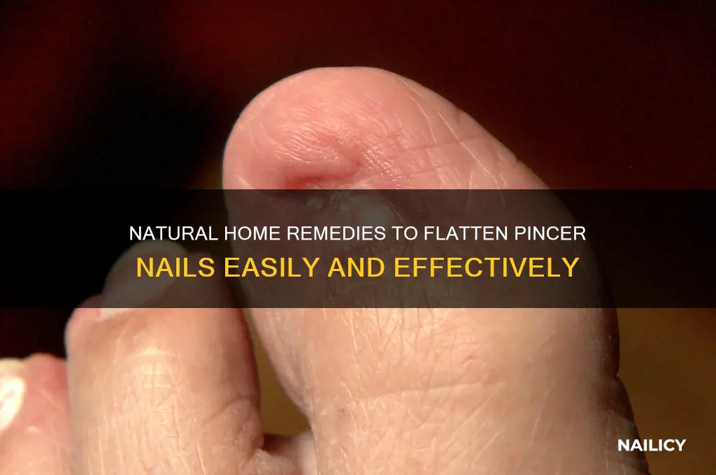 how to flatten pincer nail at home naturally