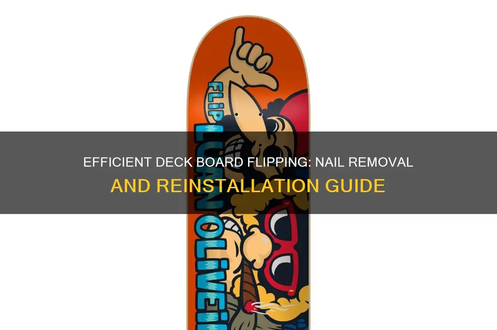 how to flip deck boards with nails