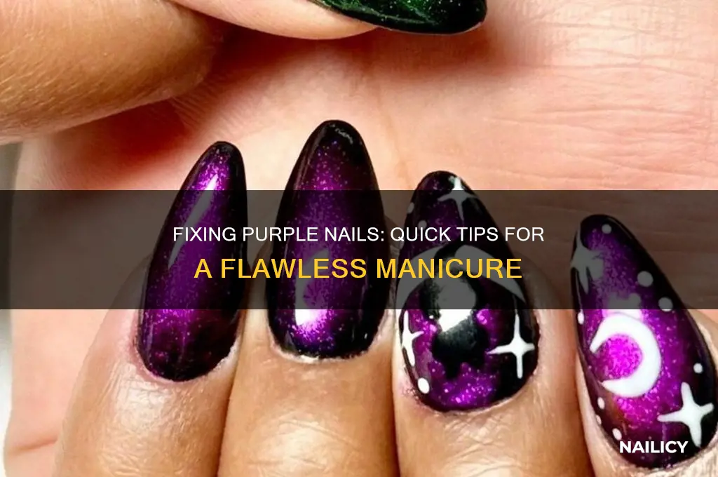 how to fox purple nail