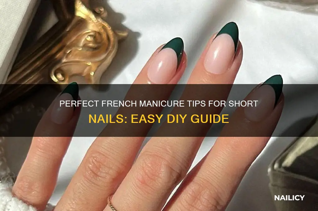 how to french manicure on short nails