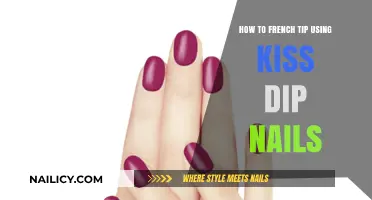 Elegant French Tips: Mastering the Kiss Dip Nail Technique