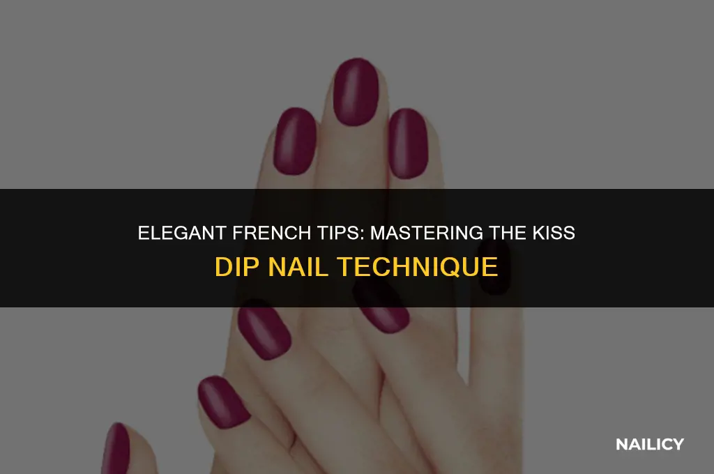 how to french tip using kiss dip nails