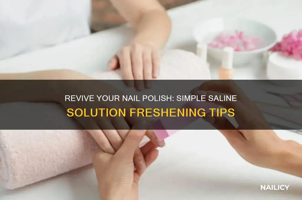 how to freshen up nail polish saline