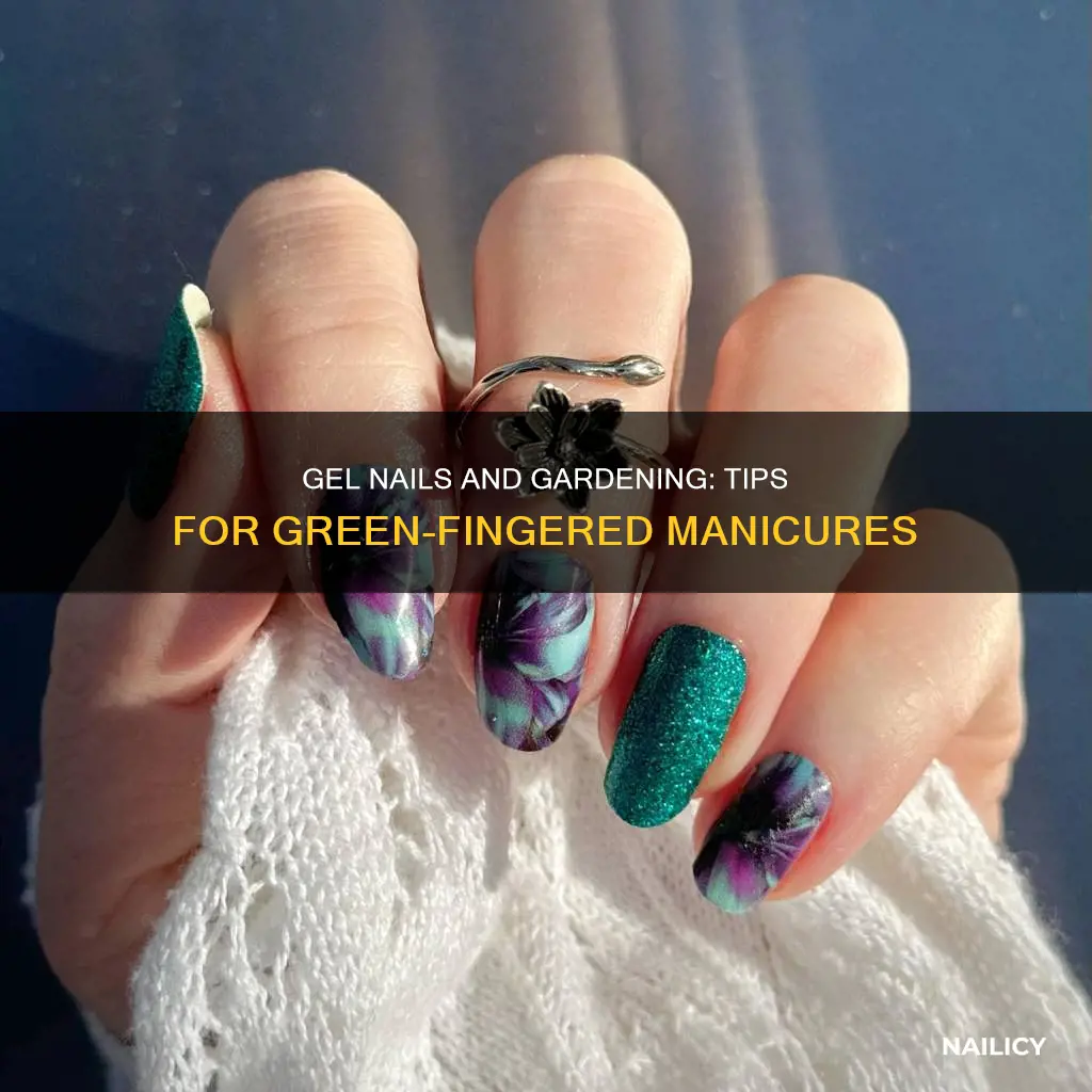 how to garden with gel nails