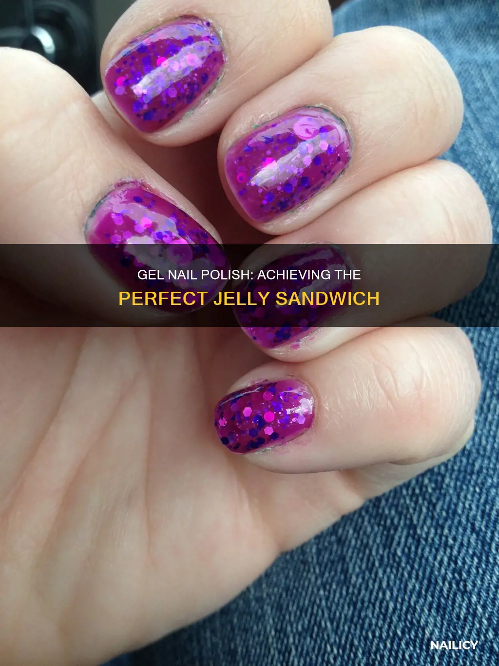 how to gelly sandwich gel nail polish