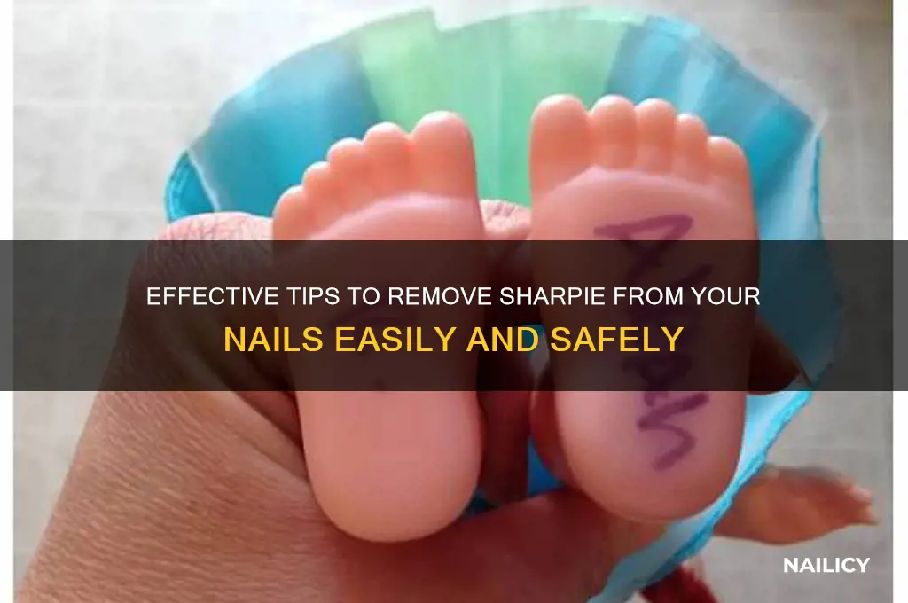 how to gert sharpir off your nails