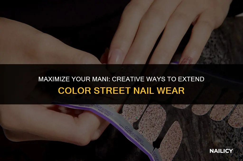 how to get 2 uses out of color street nails