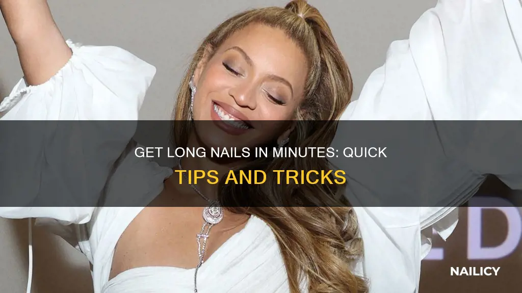 how to git long nails in under minutes