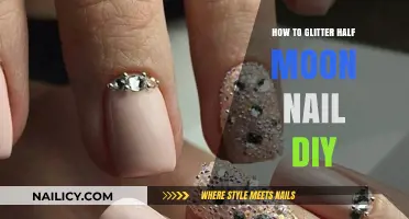 DIY Half Moon Nail Art: Easy Glitter Manicure Tutorial