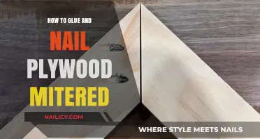 Mastering Mitered Plywood Joints: Gluing and Nailing Techniques for Precision