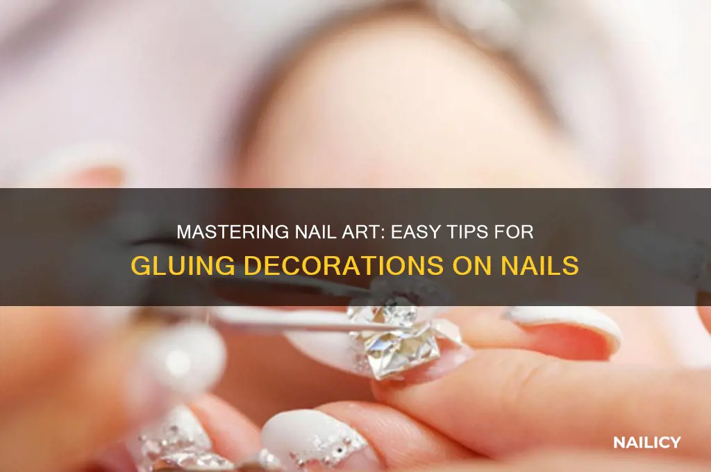 how to glue stuff on your nails