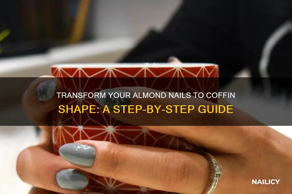 how to go from almond to coffin nails