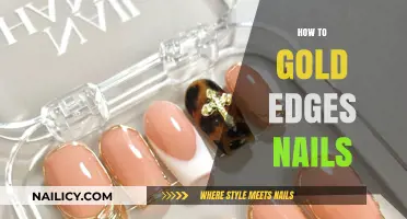 Glamorous Gold Edges: Elevate Your Nail Art with Metallic Accents