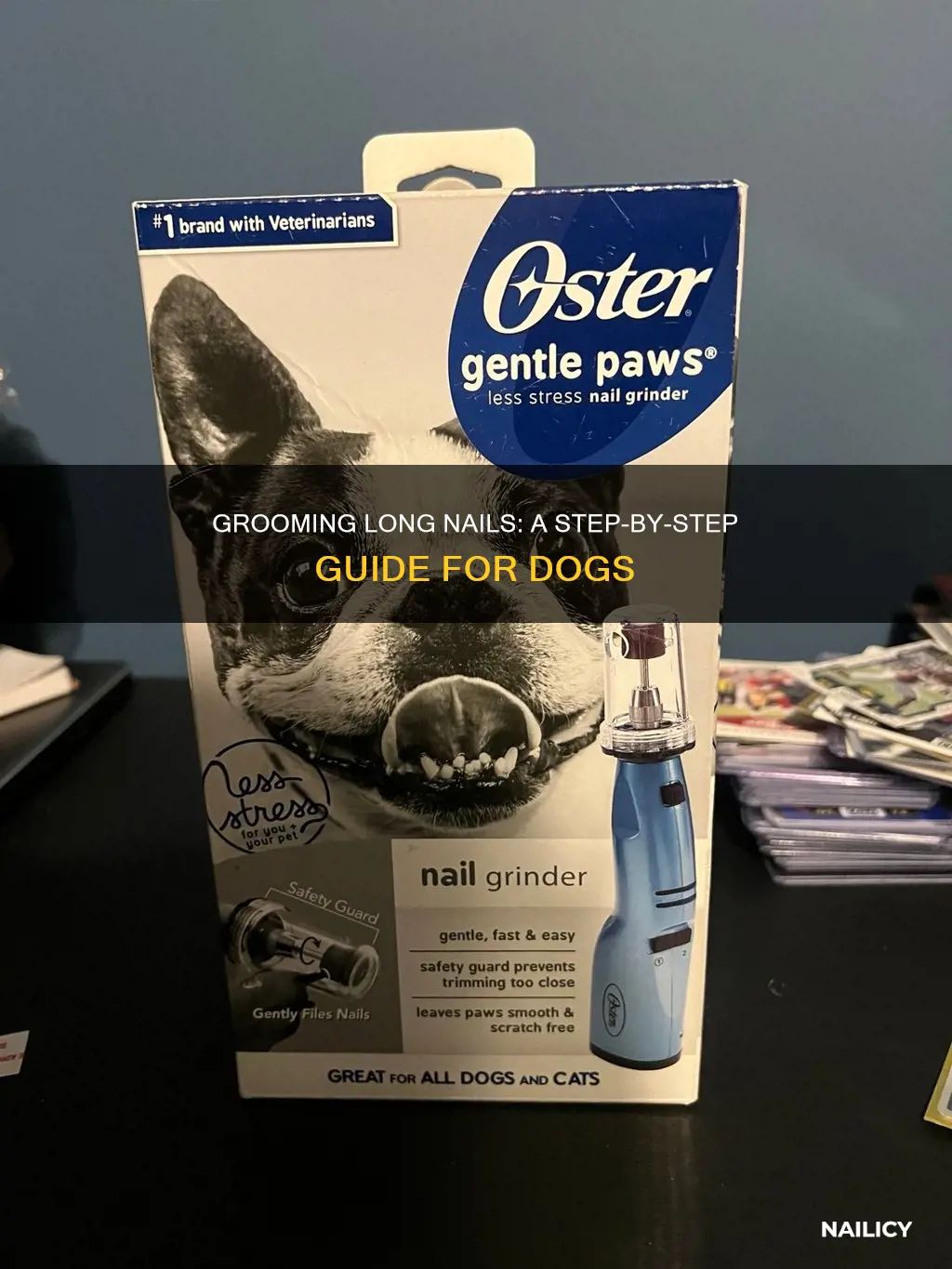 how to grand down long nails dog grooming