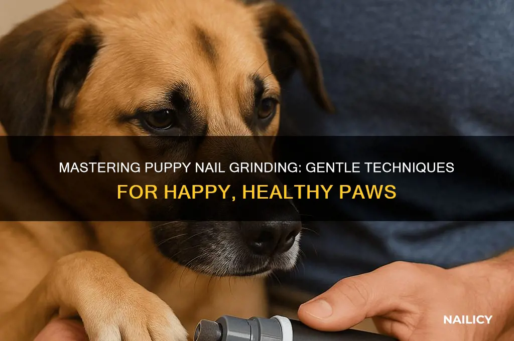 how to grind puppy nails