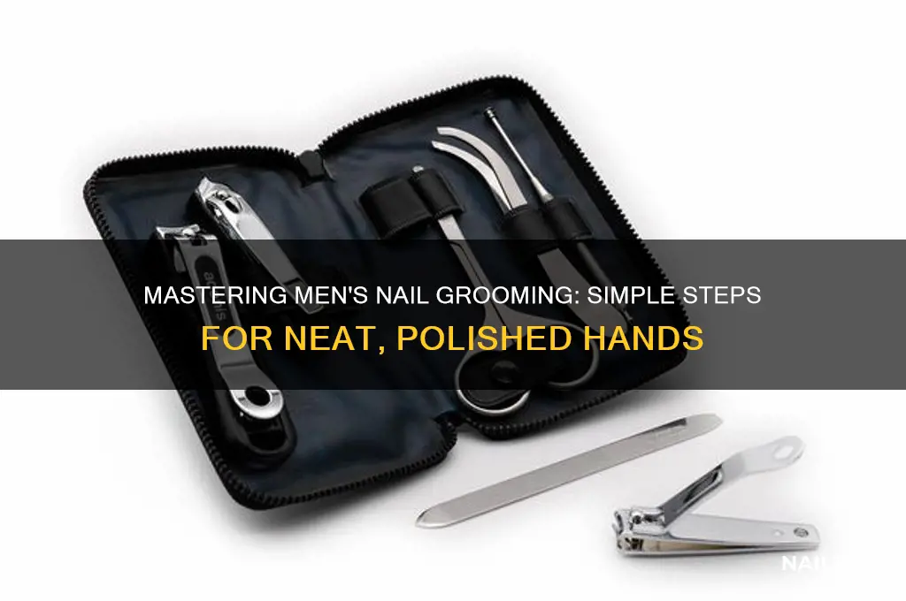 how to groom mens nails