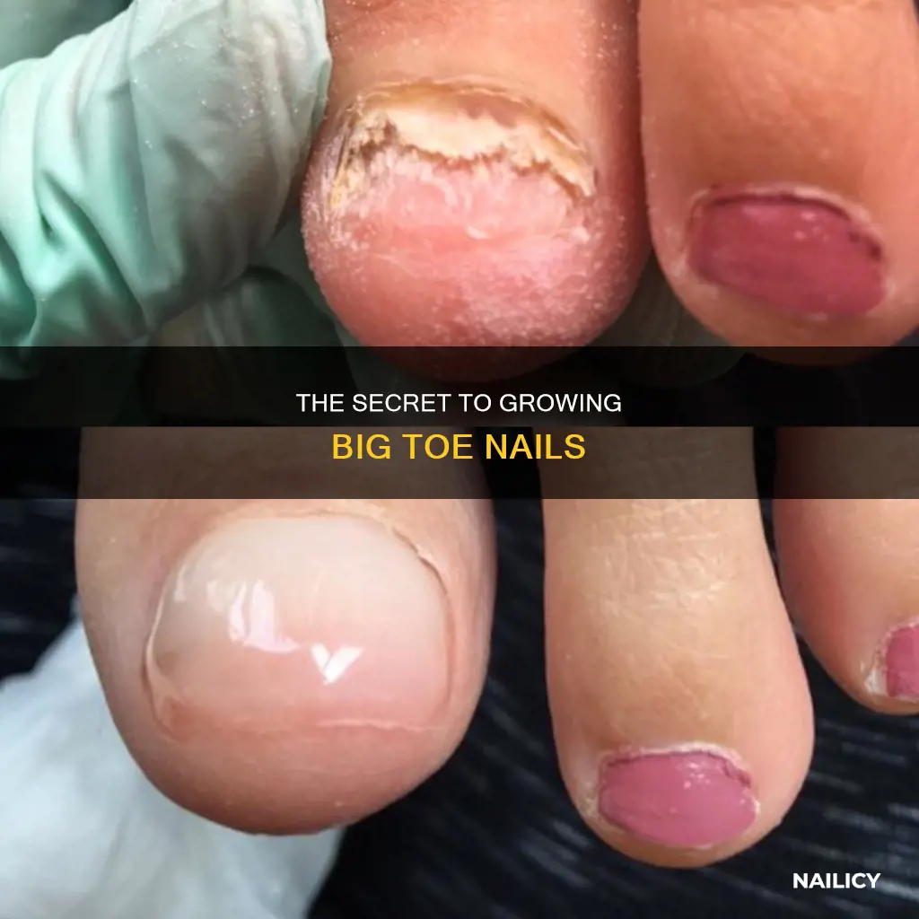 how to grow big toe nails