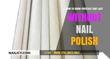 Growing Durable Crystals: A Nail Polish-Free Method for Longevity