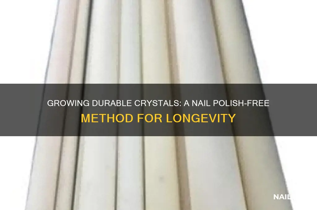 how to grow crystals that last without nail polish