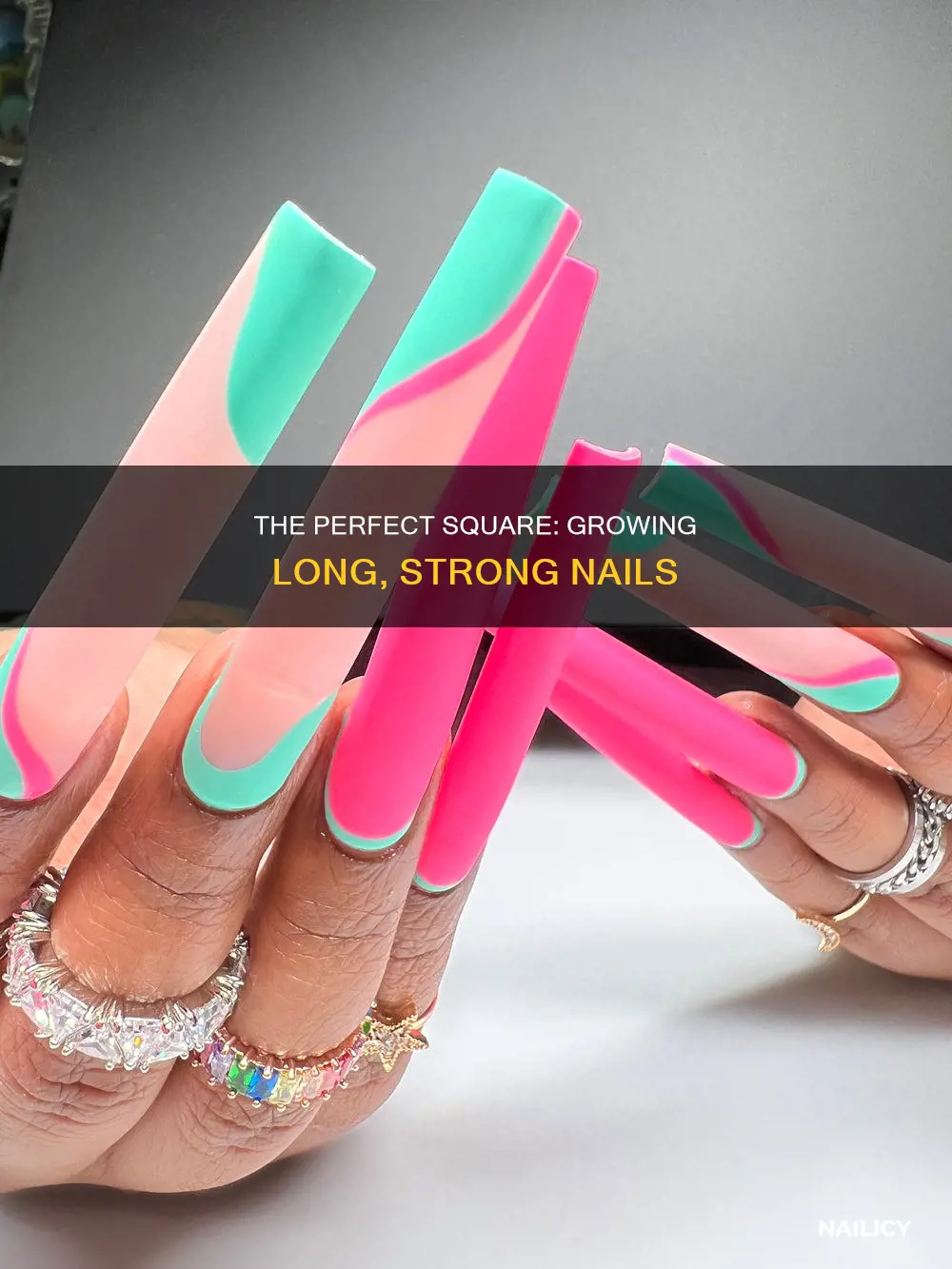 how to grow long square nails