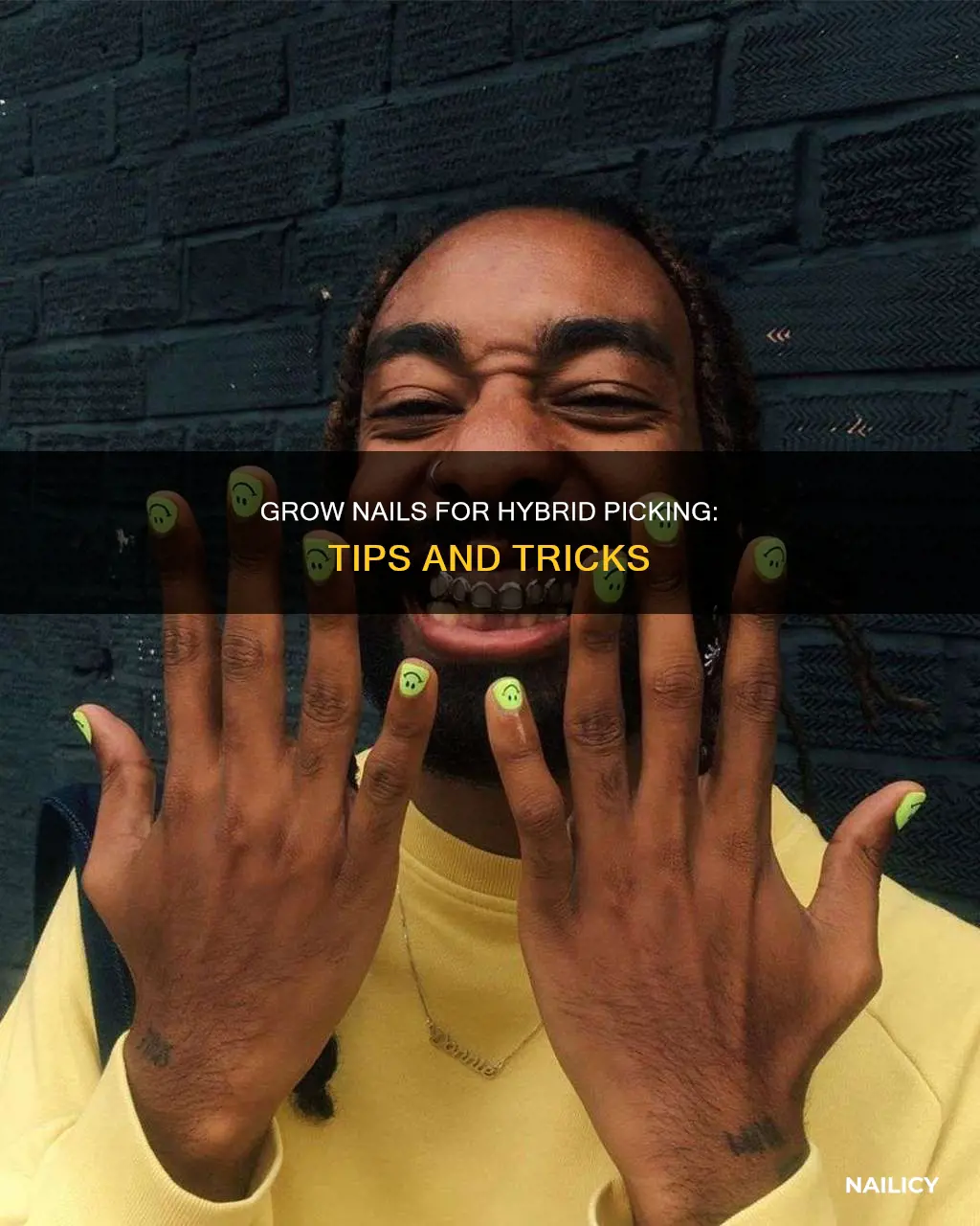 how to grow nails for hybrid picking