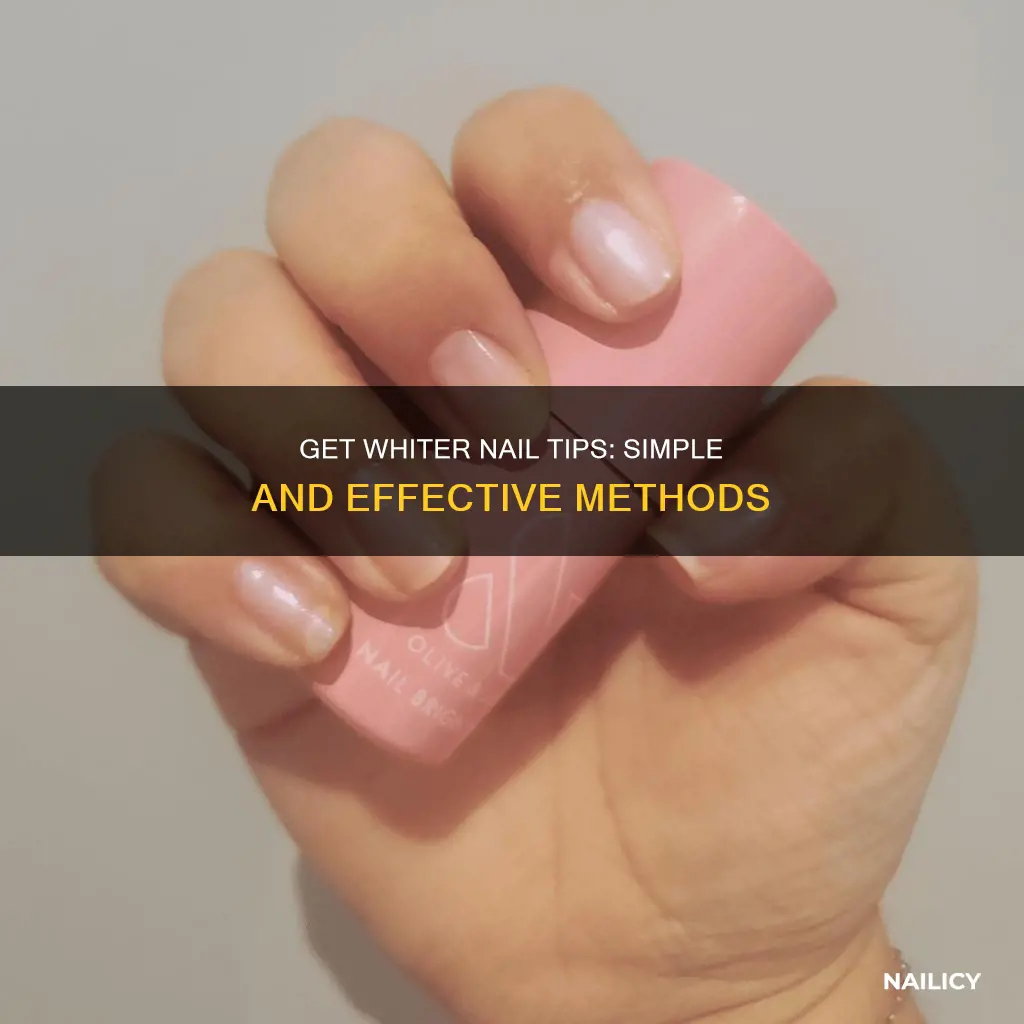 how to grow whiter nail tips