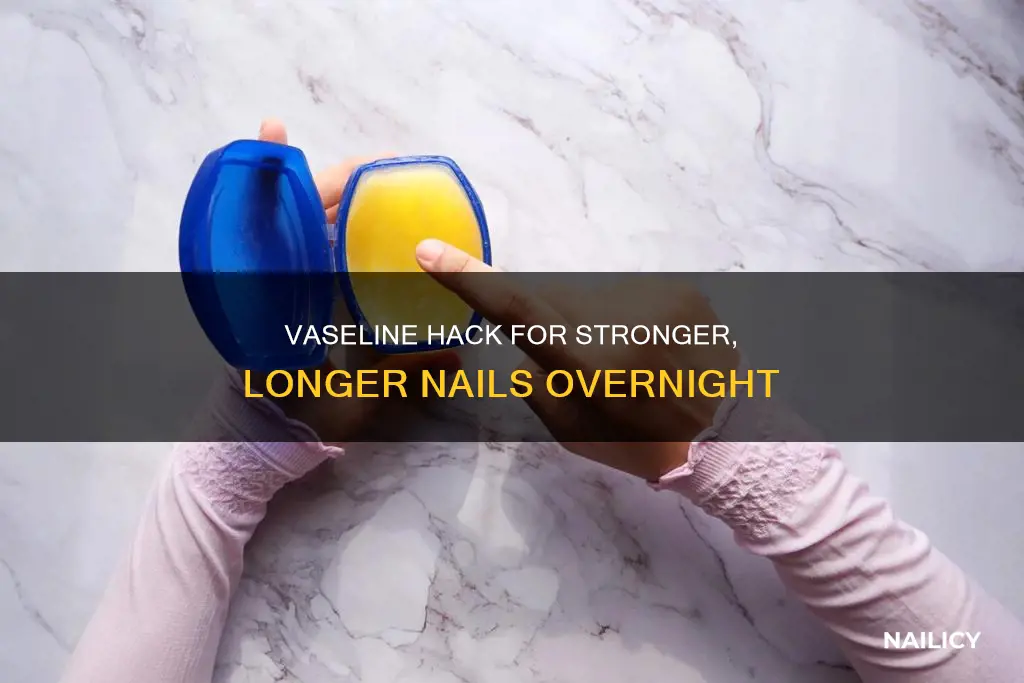 how to grow your nails overnight with vaseline
