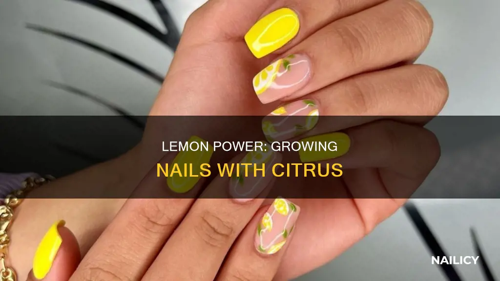 how to grow your nails with lemon
