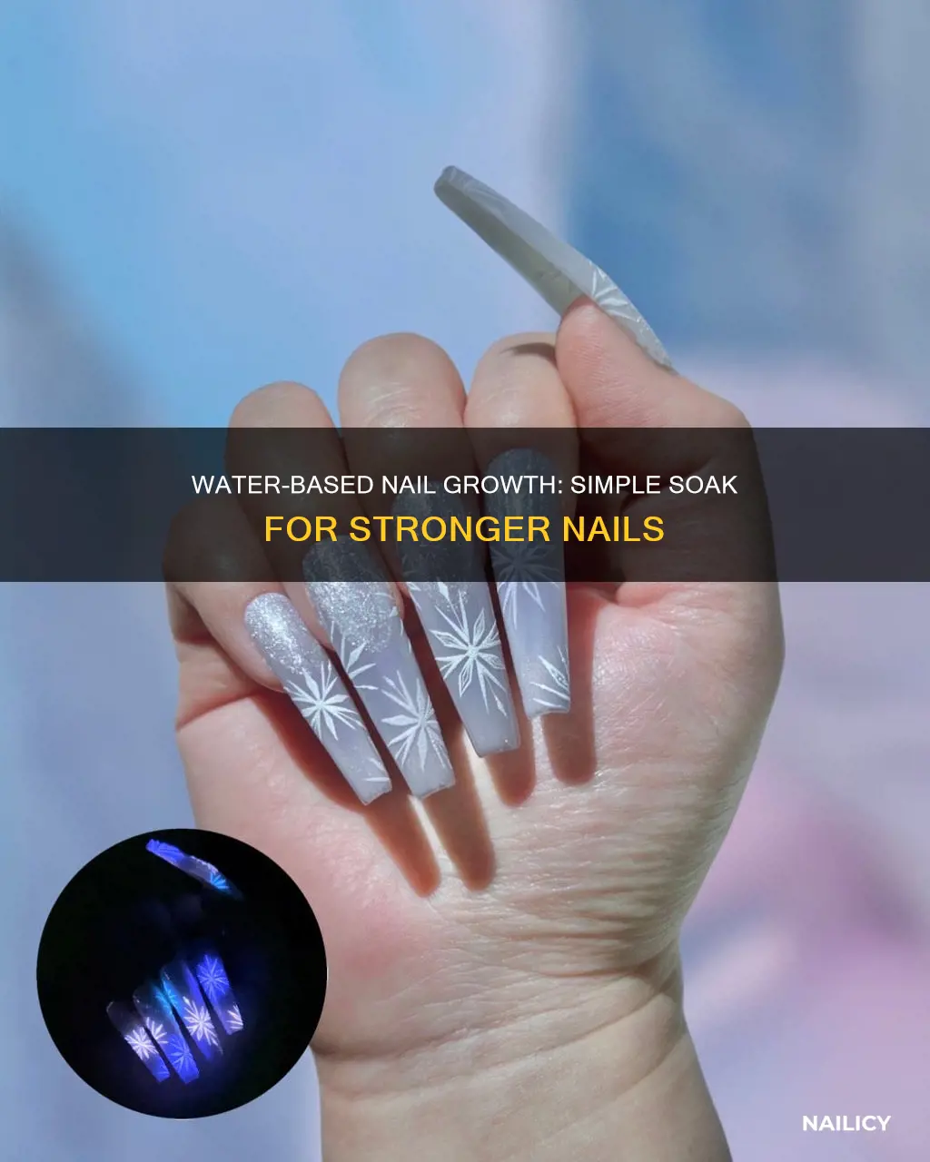 how to grow your nails with water