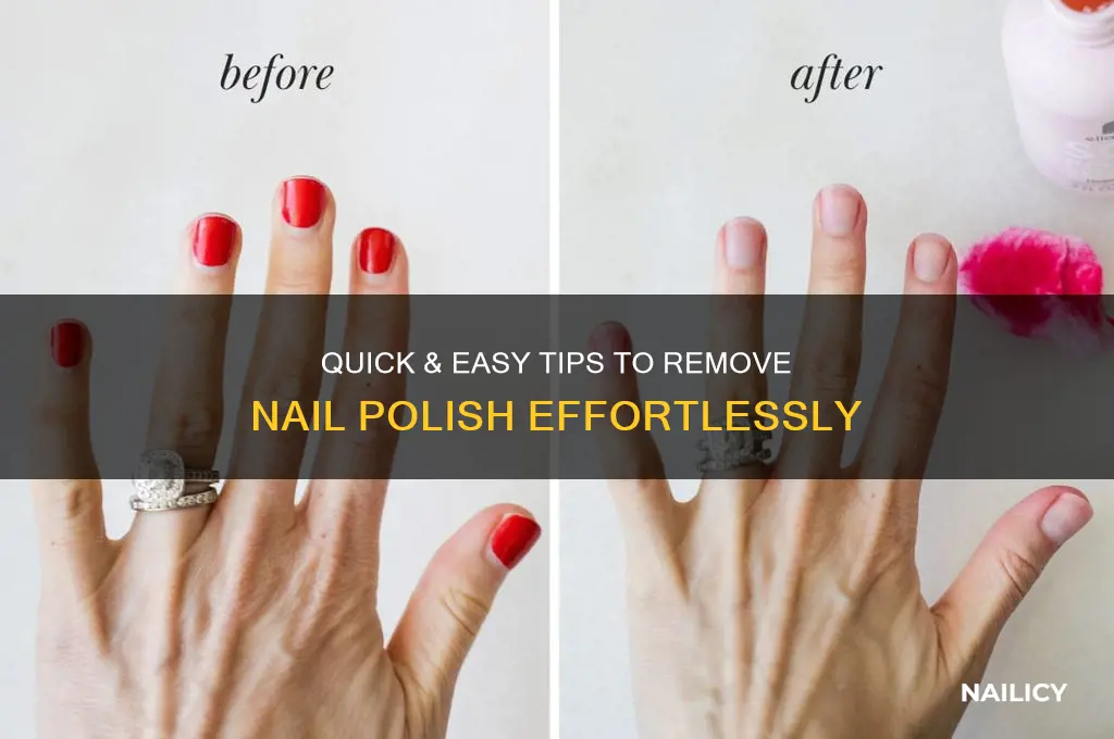 how to grt nail polish off