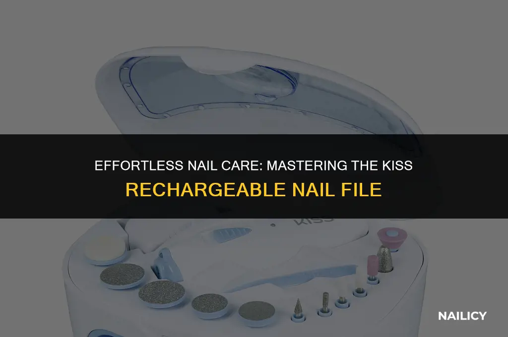 how to guide using kiss rechargeable nail file