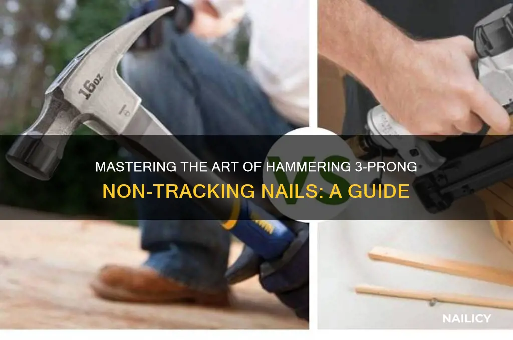 how to hammer 3 prong non tracking nail