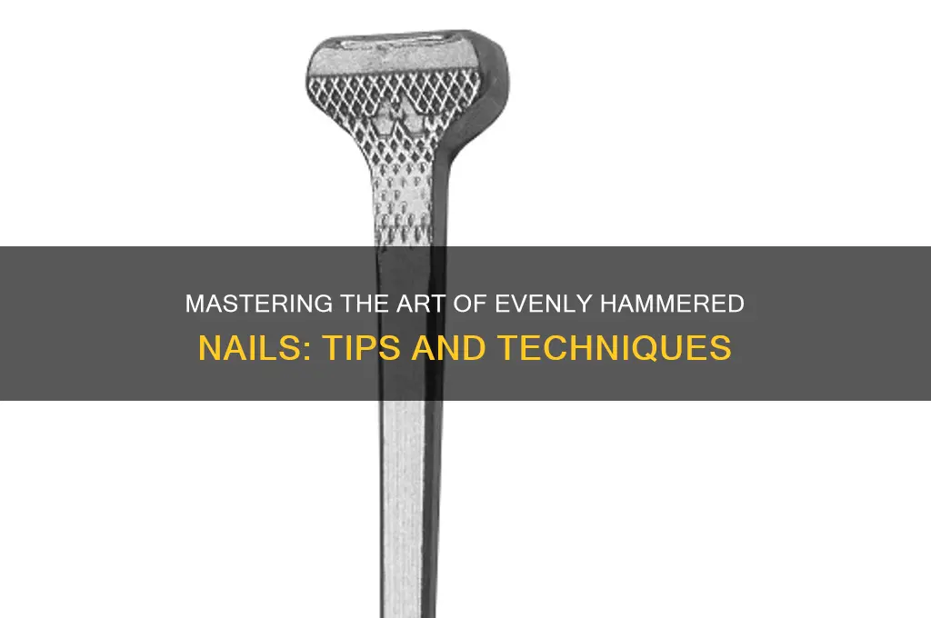 how to hammer nails evenly
