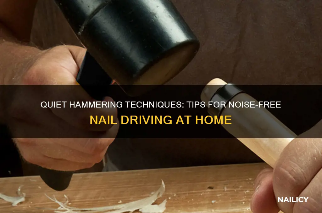 how to hammer nails quietly