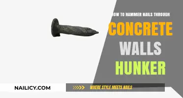 Mastering the Art of Hammering Nails Through Concrete Walls