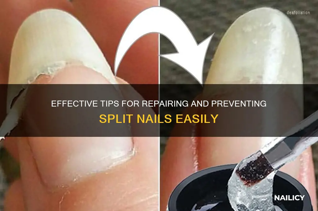 how to handle split nails