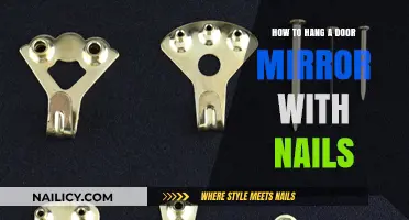 Easy Steps to Hang a Door Mirror Using Nails