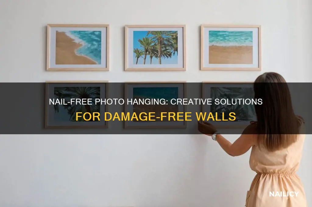 how to hang a photo with out nails