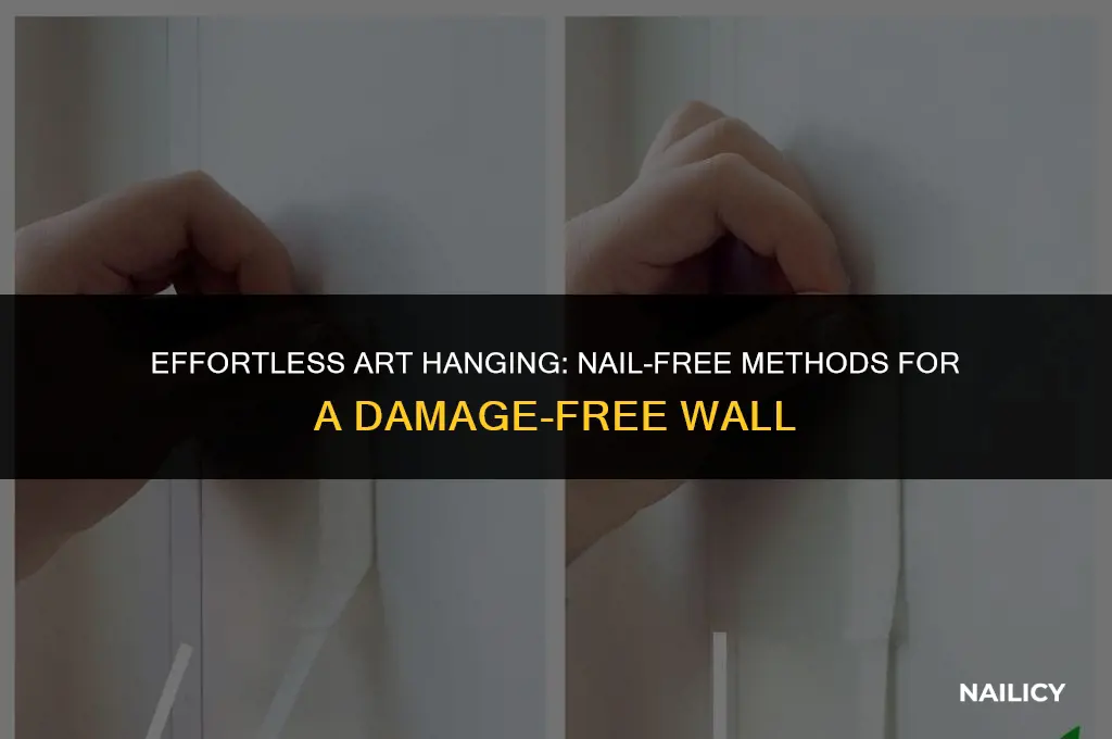how to hang a picture without using a nails