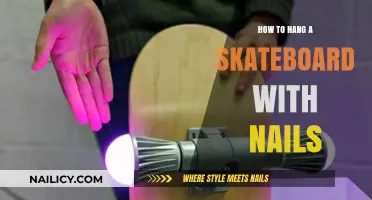 Easy Skateboard Wall Mount: Hanging Your Board with Nails