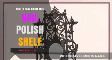 Creative DIY Guide: Hanging Your Circle Tree Nail Polish Shelf
