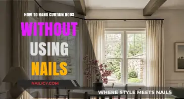 Effortless Curtain Rod Installation: No Nails Required!