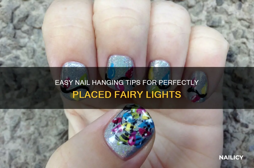 how to hang fairy lights with nails